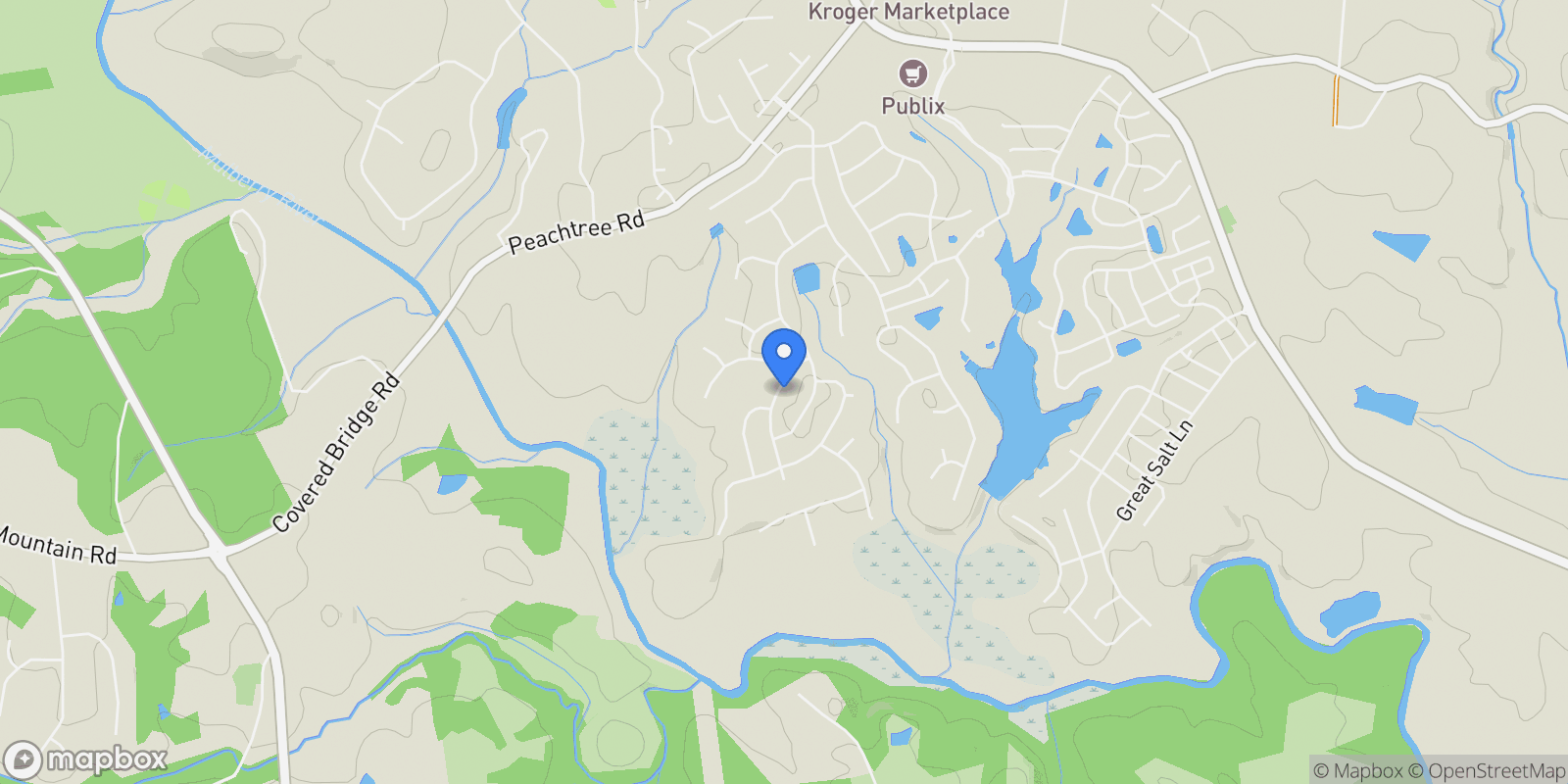 Map showing 113 Pecks Court, Hoschton, Georgia, United States.