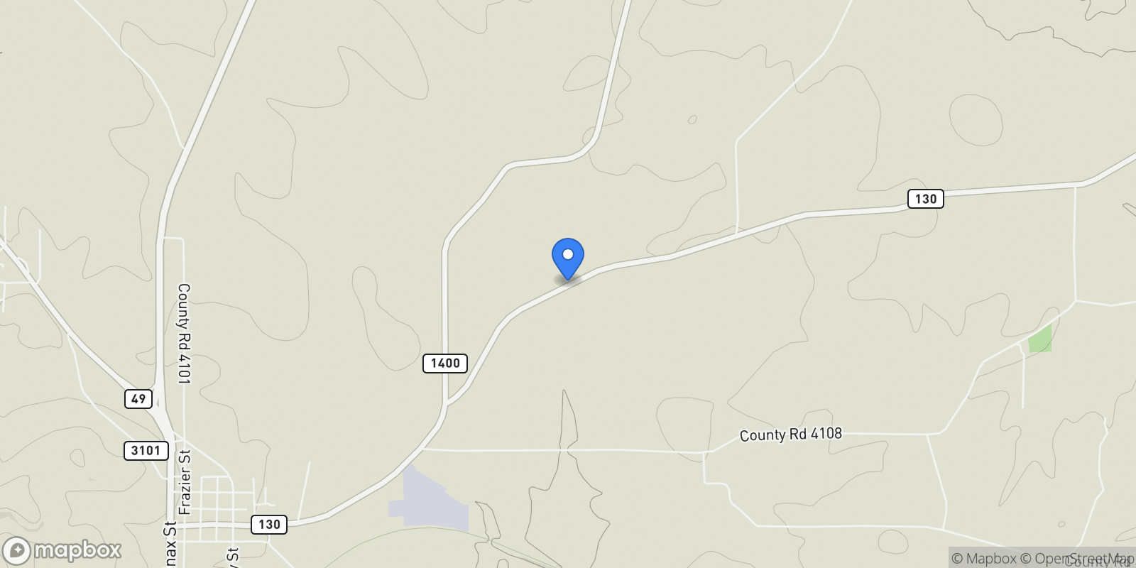 Map showing 1173 FM 130, Daingerfield, TX, 75638, USA, Daingerfield, Texas, United States.