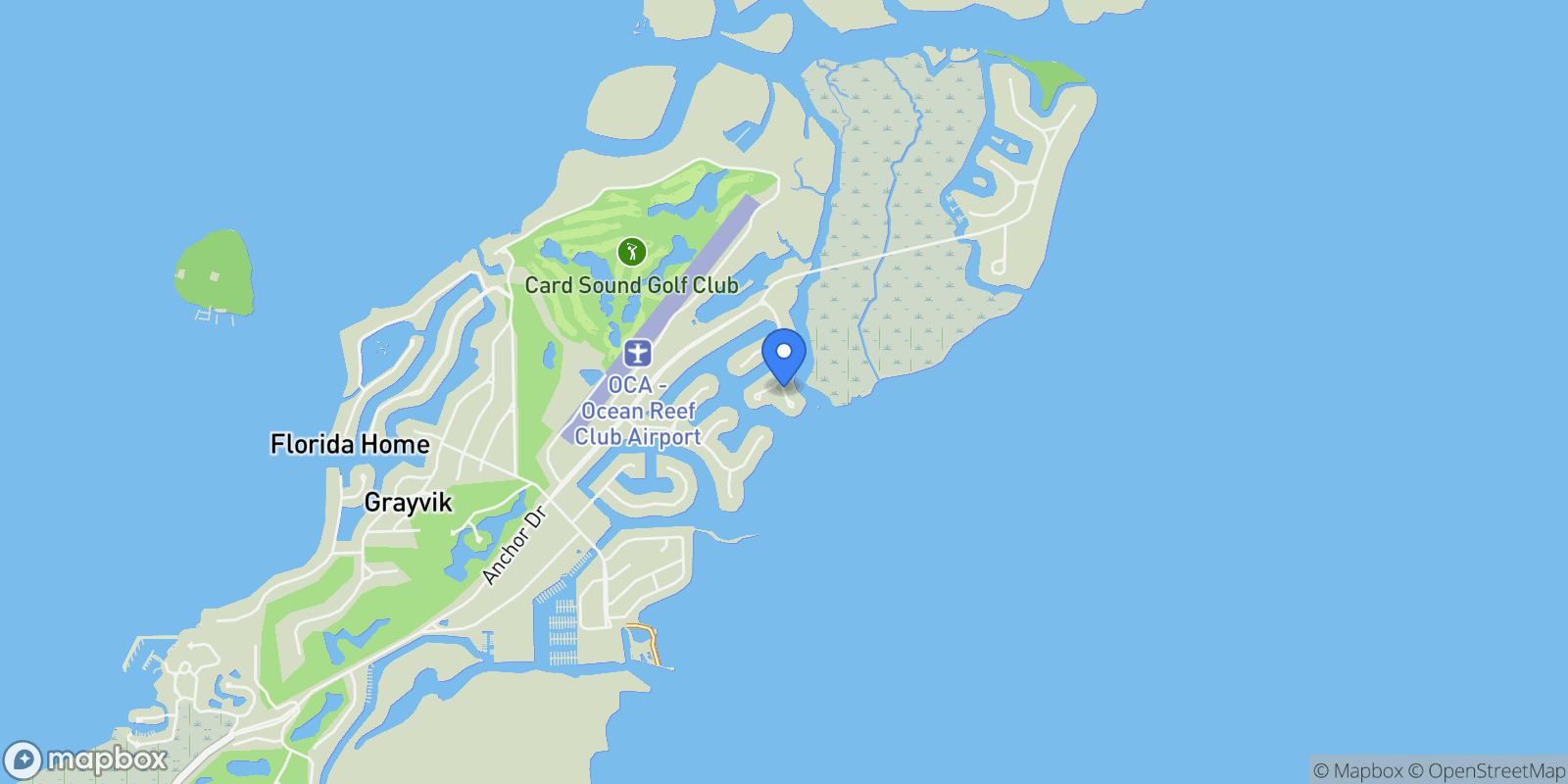Map showing 69 Pumpkin Cay Road #B, Key Largo, FL 33037, Key Largo, Florida, United States.