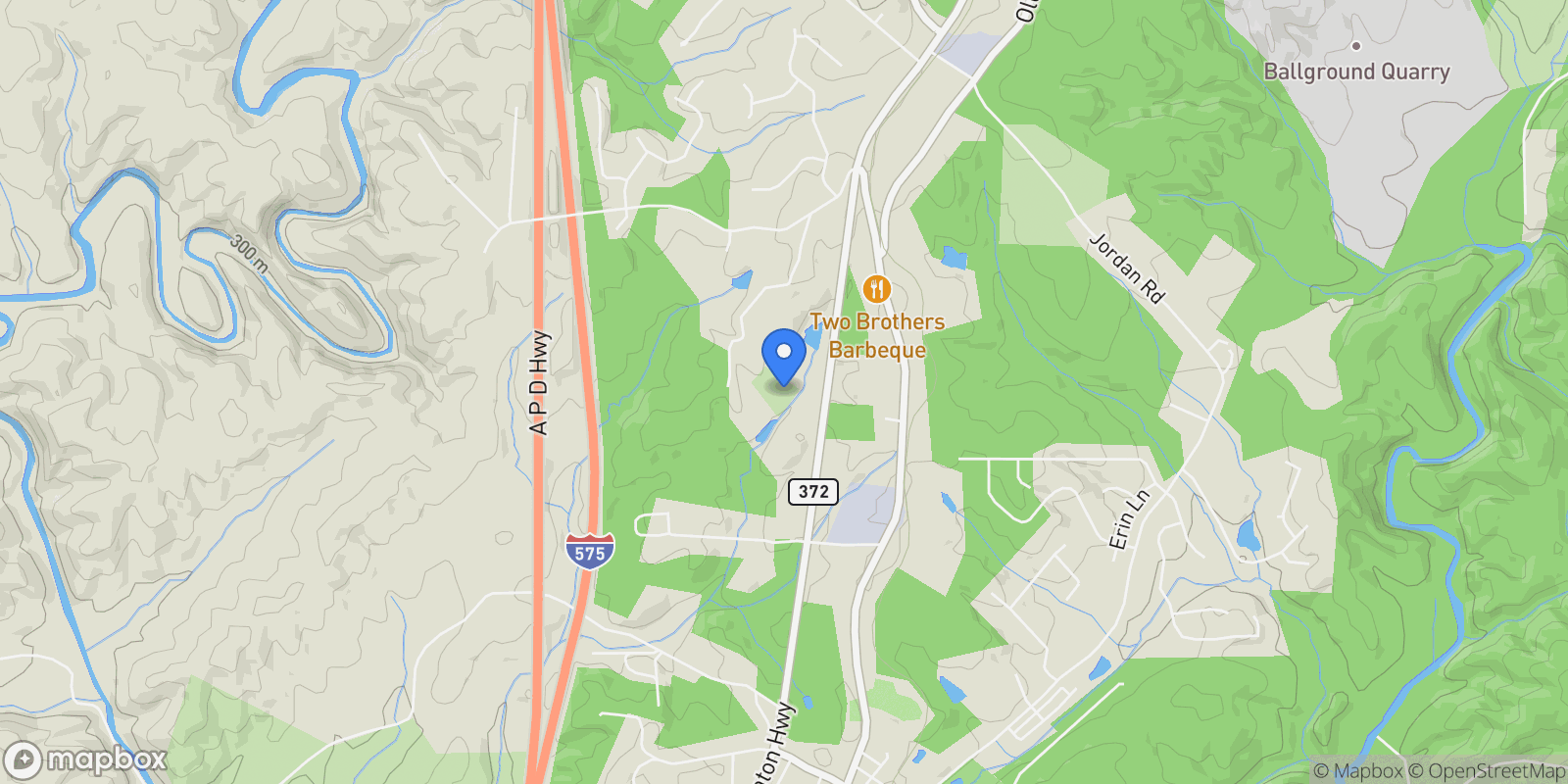 Map showing 9975 BALL GROUND HWY, Ball Ground, Georgia, United States.