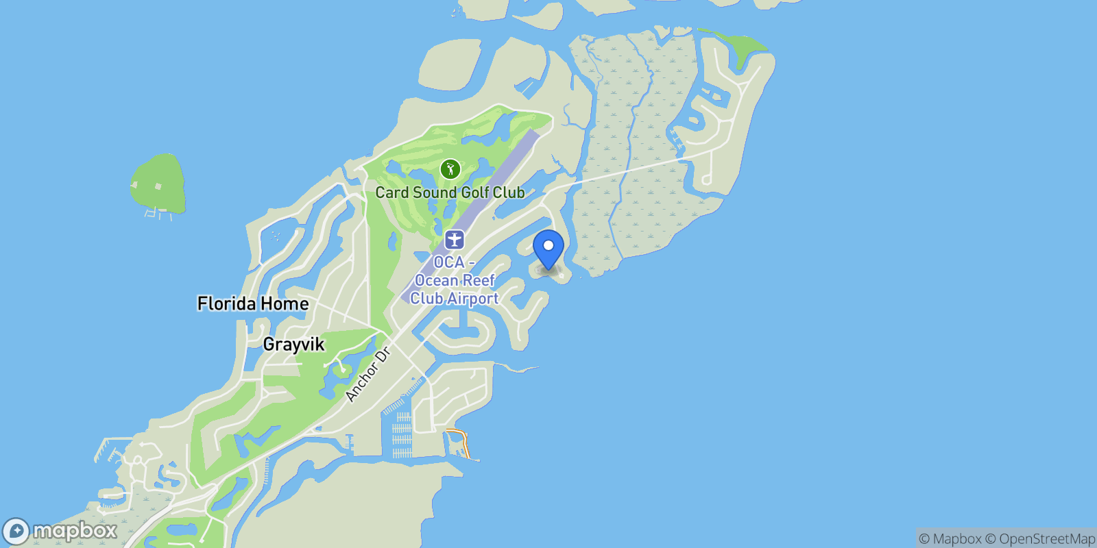 Map showing 79 Snapper Lane #A, Key Largo, FL 33037, Key Largo, Florida, United States.