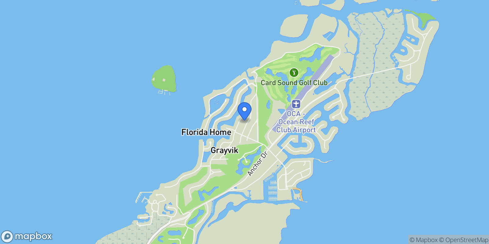 Map showing 23 Fisherman's Cove #A, Key Largo, FL 33037, Key Largo, Florida, United States.