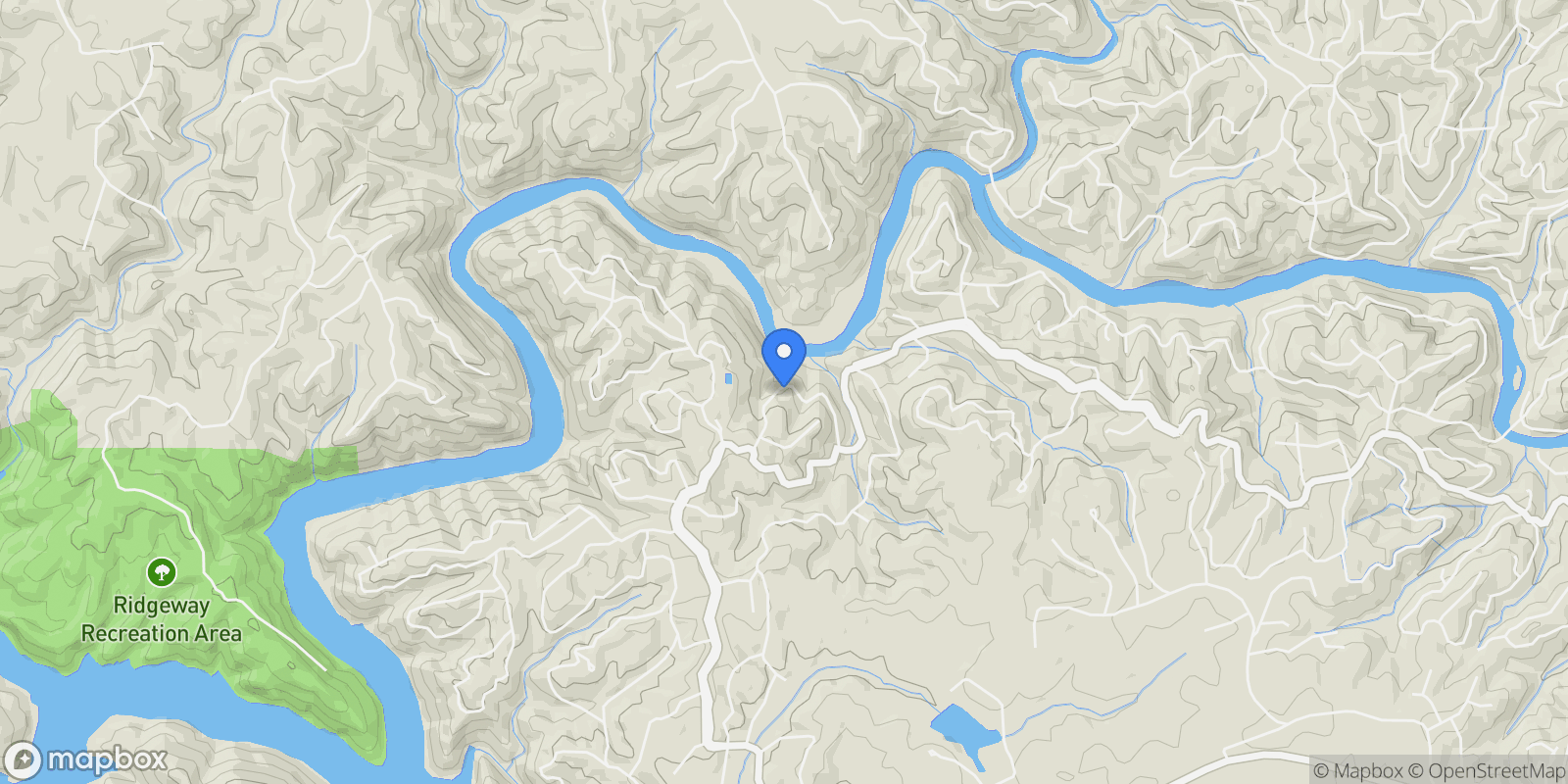 Map showing 100 Oboe Court, Ellijay, Georgia, United States.