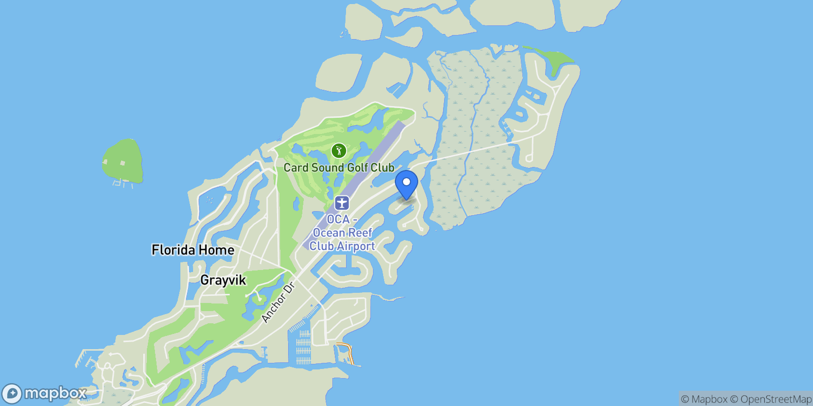 Map showing 62 Marlin Lane, Key Largo, FL 33037, Key Largo, Florida, United States.