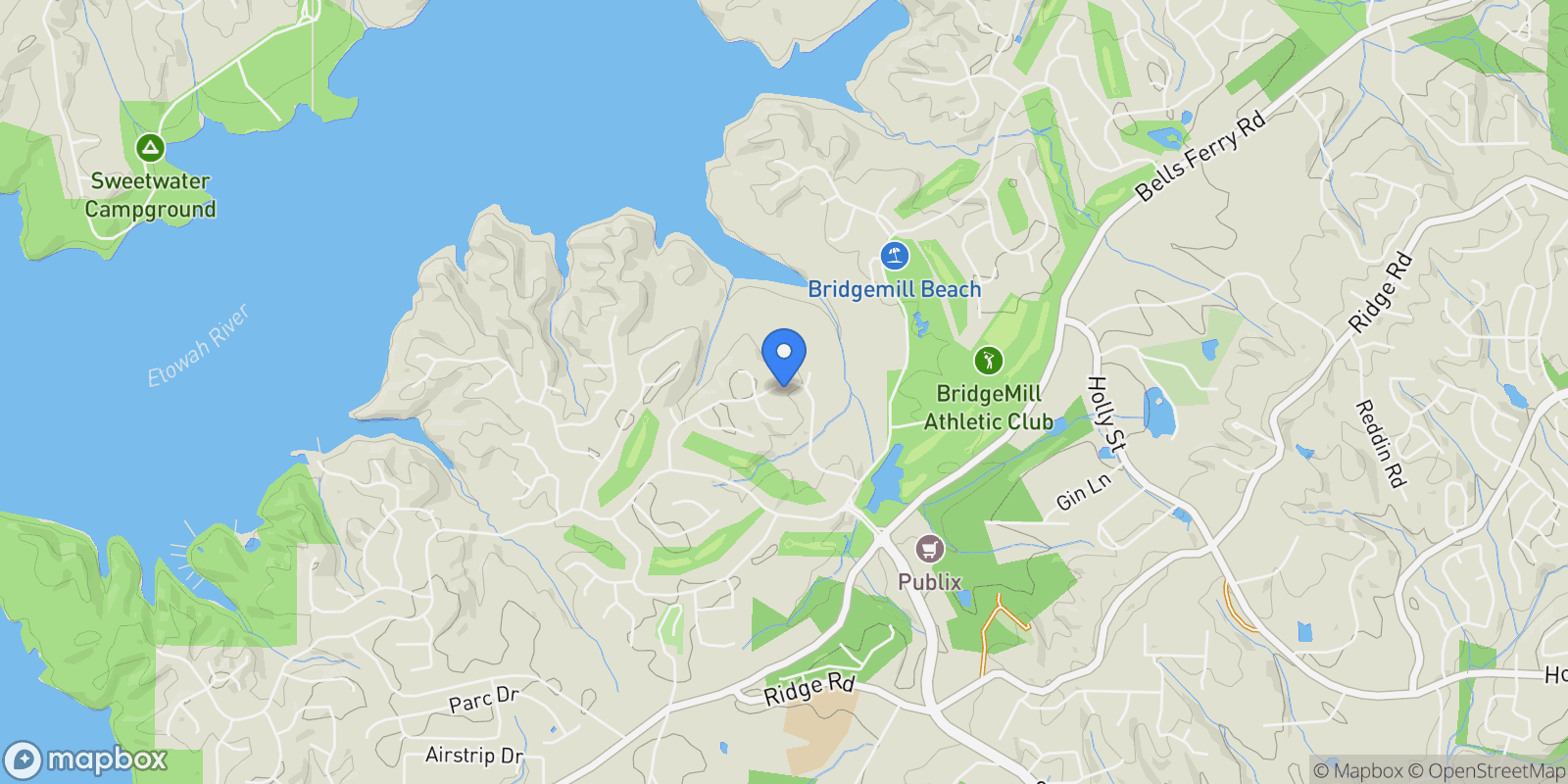 Map showing 644 Gold Valley Pass, Canton, Georgia, United States.