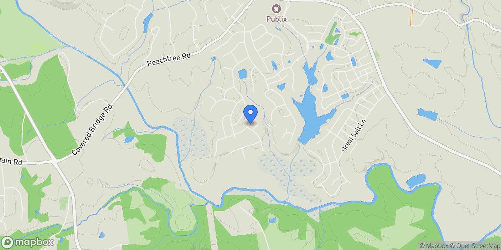 Map showing 203 Bear Way, Hoschton, Georgia, United States.