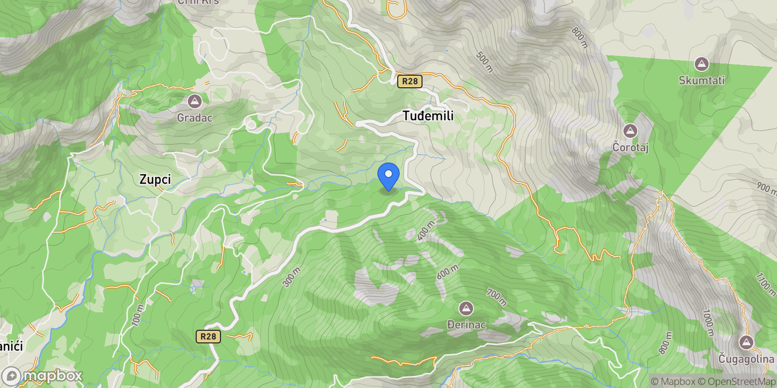 Map showing Montenegro, Bar Municipality, Montenegro.