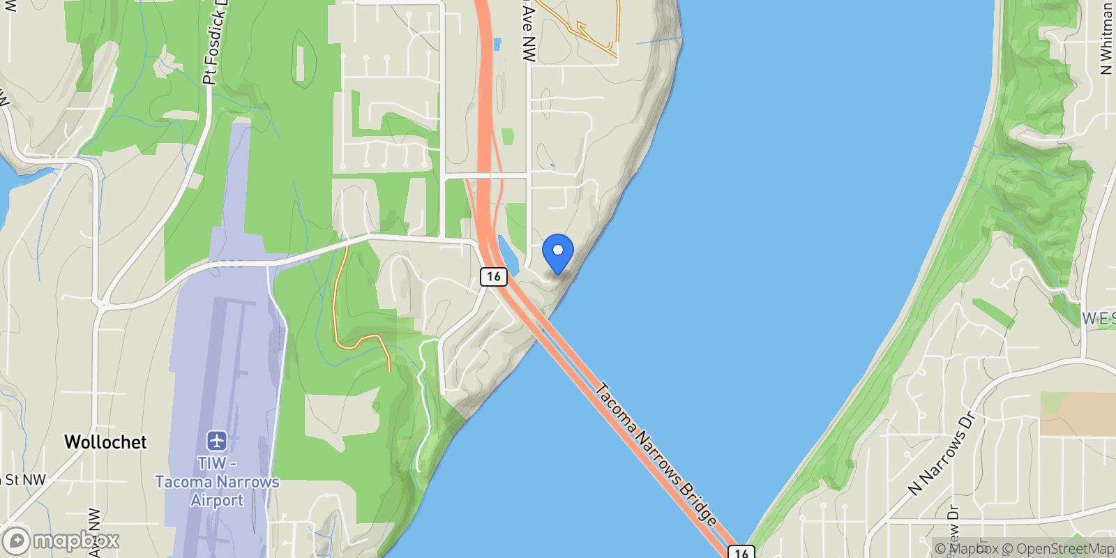 Map showing 2027 Narrows View Cir NW Unit #E144 , Gig Harbor, WA 98335, Gig Harbor, Washington, United States.