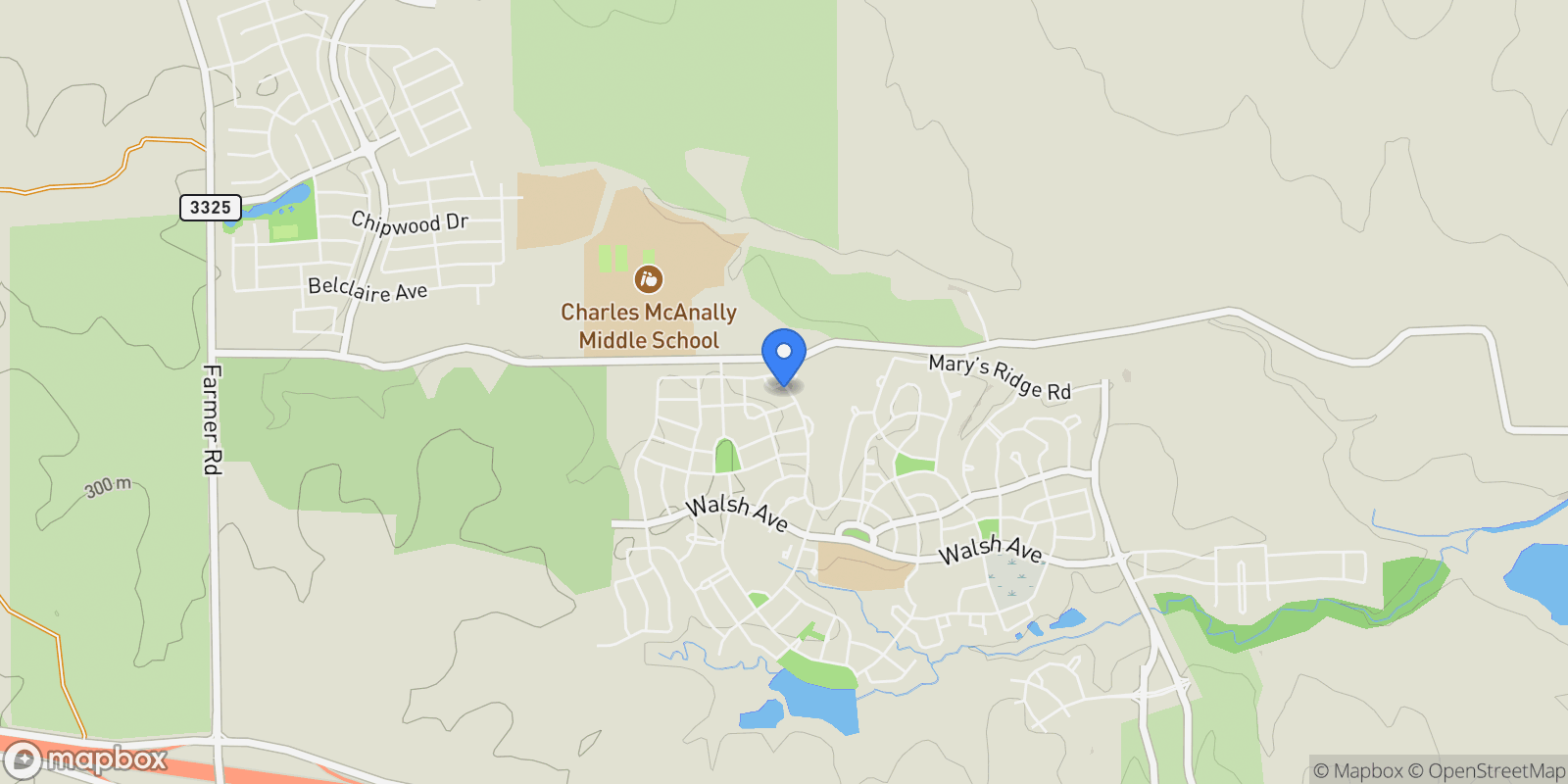 Map showing 14201 Chamberlain Court, Fort Worth, Texas, United States.
