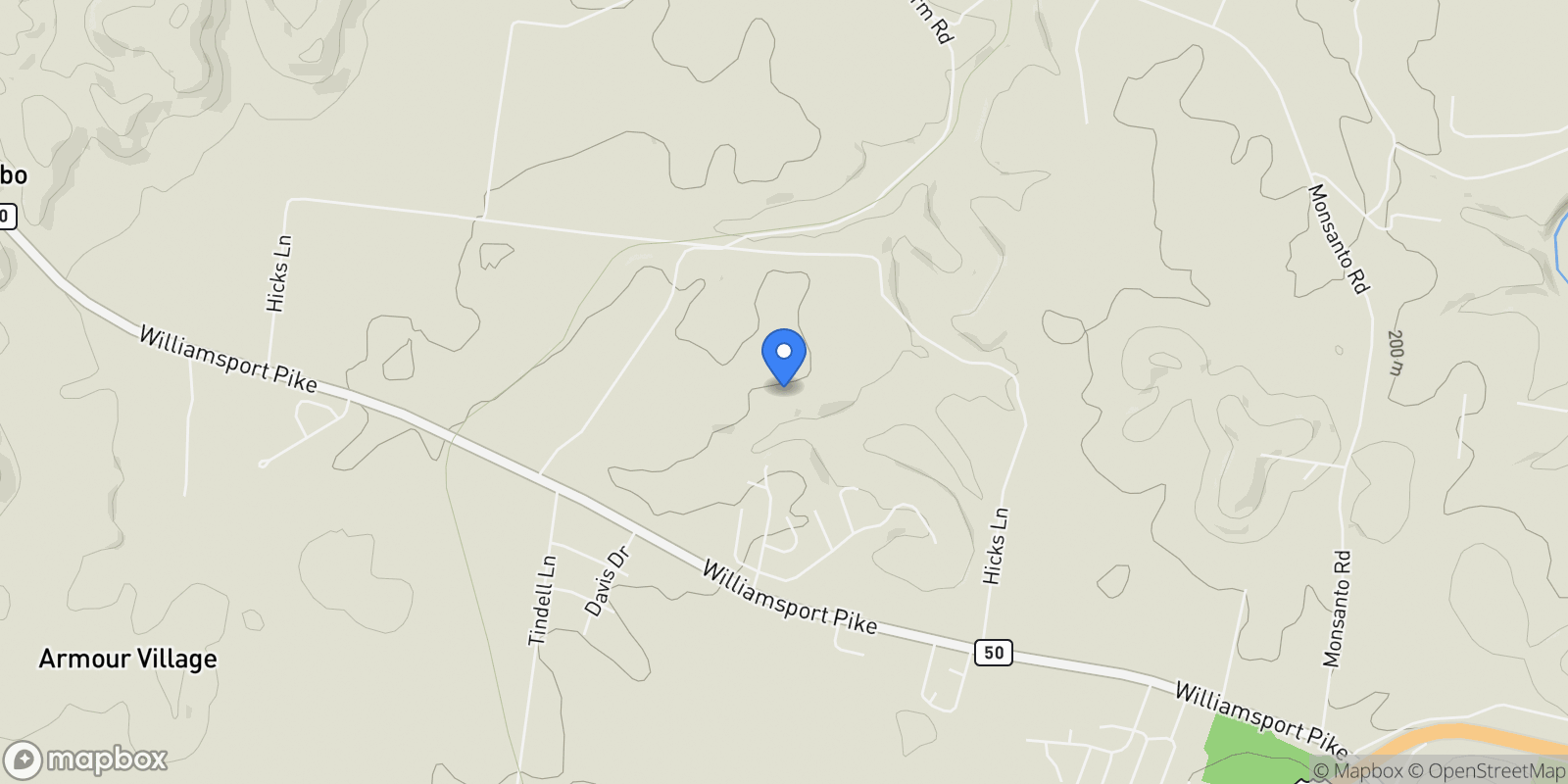Map showing 170 Rodeo Dr, Columbia, TN 38401, Columbia, Tennessee, United States.