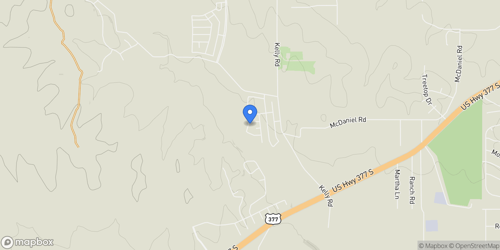Map showing 213 Lantern Ridge Drive, Aledo, Texas, United States.