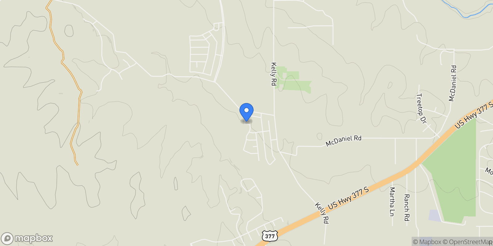 Map showing 165 Lantern Ridge Drive, Aledo, Texas, United States.