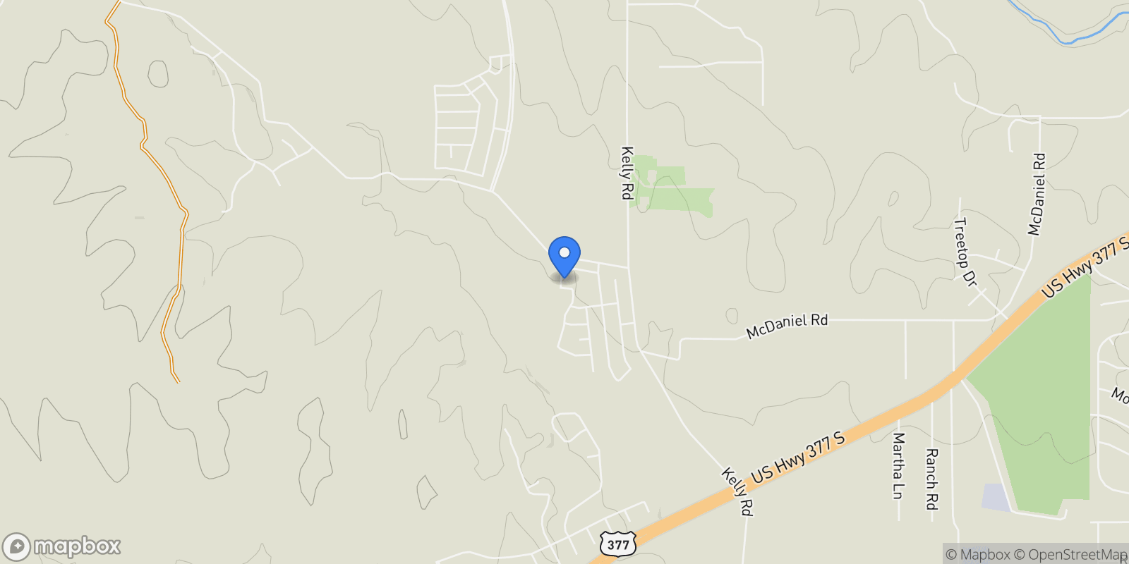 Map showing 161 Lantern Ridge Drive, Aledo, Texas, United States.