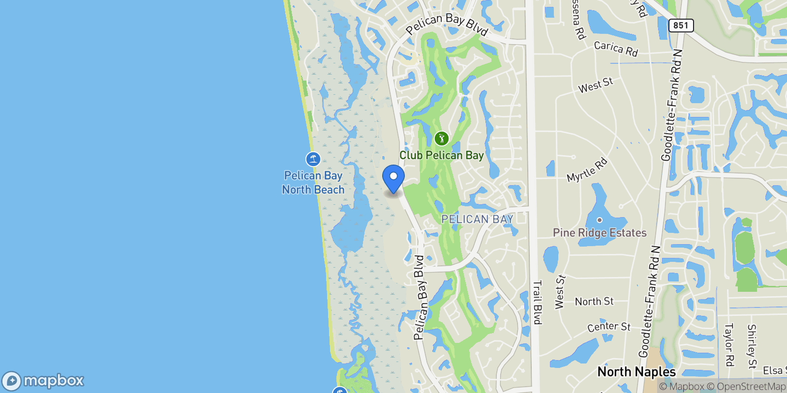 Map showing 6849 Grenadier BLVD, #1803, Naples, FL, 34108, USA, Naples, Florida, United States.