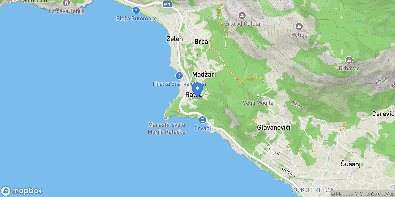 Map showing Bar, Bar Municipality, Montenegro.