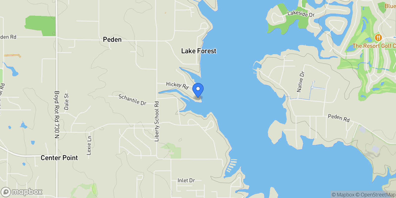 Map showing 7145 Hickey Road, Azle, Texas, United States.
