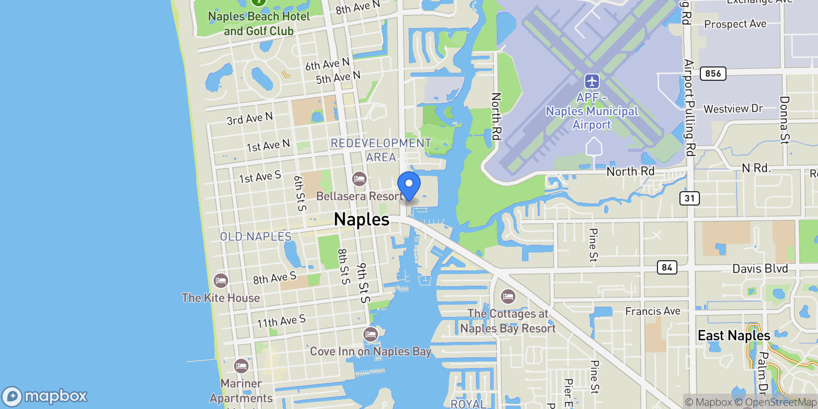 Map showing 451 Bayfront PL, #5311, Naples, FL, 34102, USA, Naples, Florida, United States.
