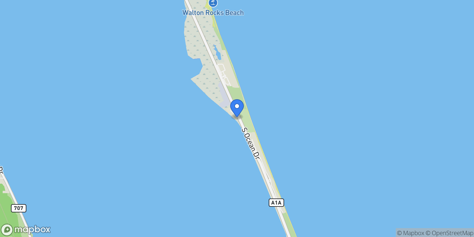 Map showing 7683 Pelican Pointe Drive, Jensen Beach, Florida, United States.