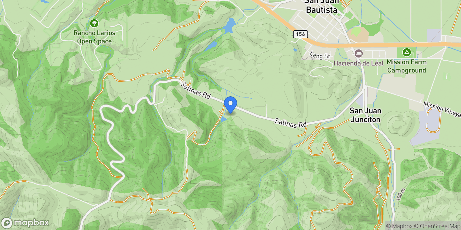 Map showing 1860 Salinas Road, San Juan Bautista, California, United States.