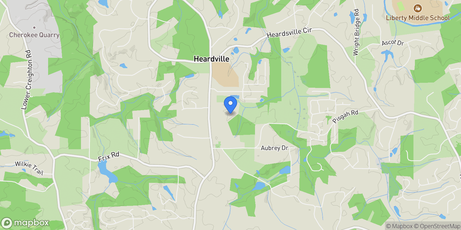 Map showing 6896 Heardsville Road, Cumming, GA 30028, Cumming, Georgia, United States.