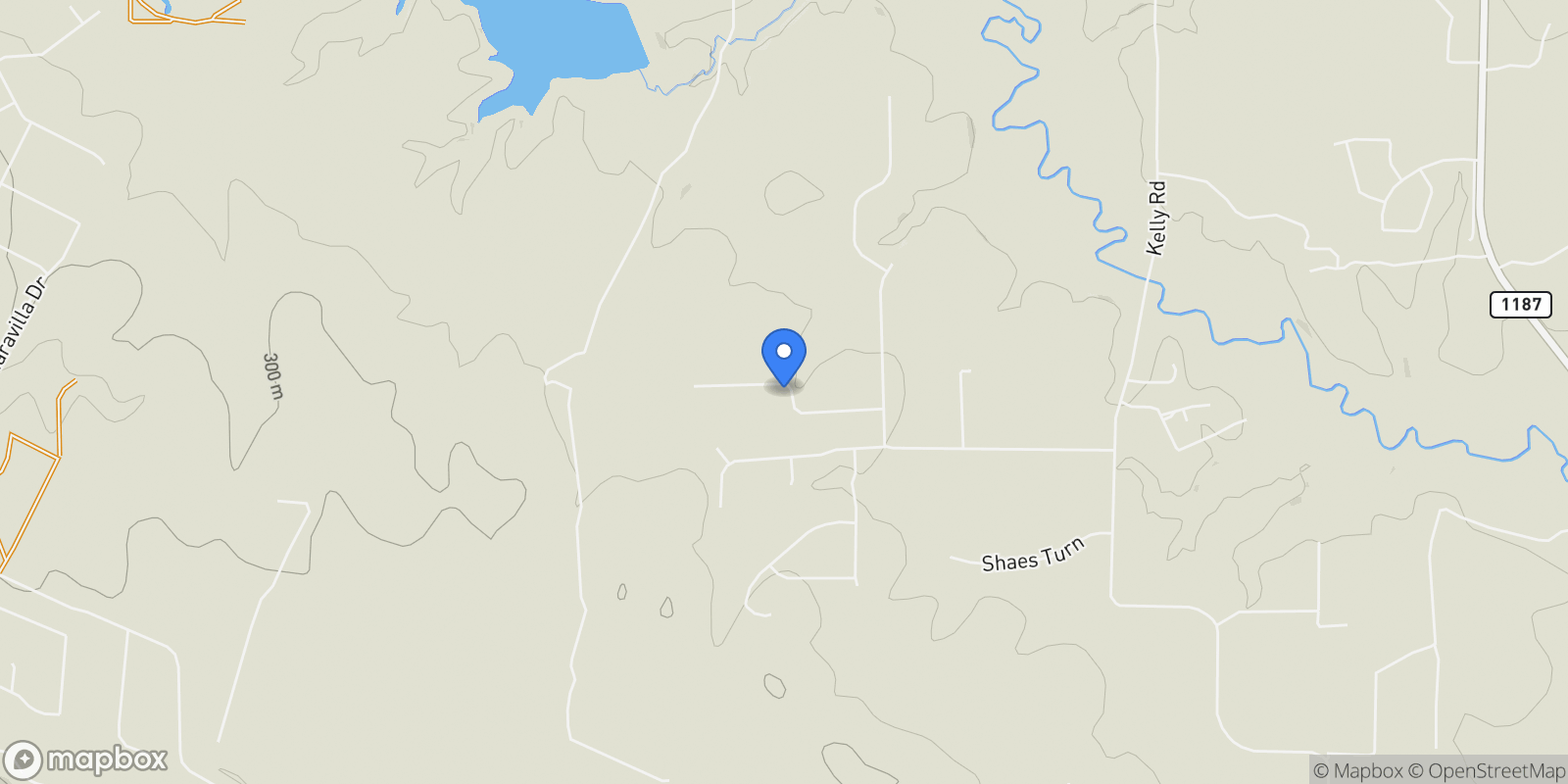 Map showing 2005 Meadowlark Court, Aledo, Texas, United States.