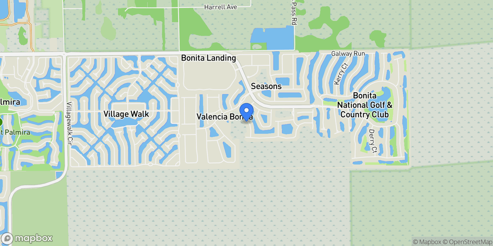 Map showing 28560 Twain DR, Bonita Springs, FL, 34135, USA, Bonita Springs, Florida, United States.