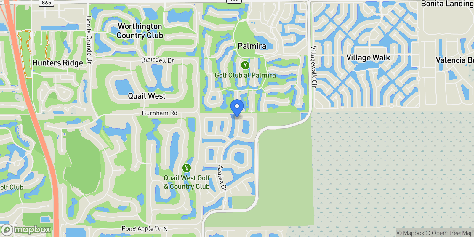 Map showing 4549 Azalea DR, Naples, FL, 34119, USA, Naples, Florida, United States.