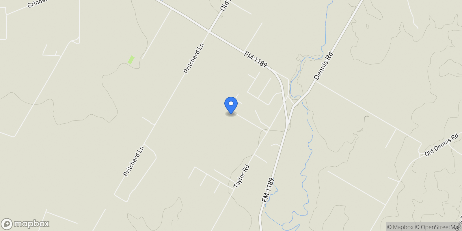 Map showing 133 Heritage Springs Drive , Weatherford, TX 76087, Weatherford, Texas, United States.