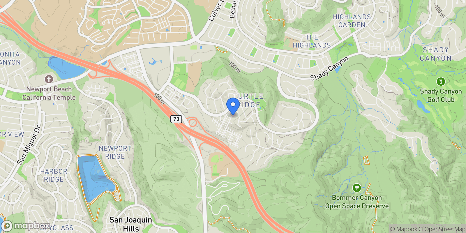 Map showing 10 BOWER TREE, Irvine, California, United States.