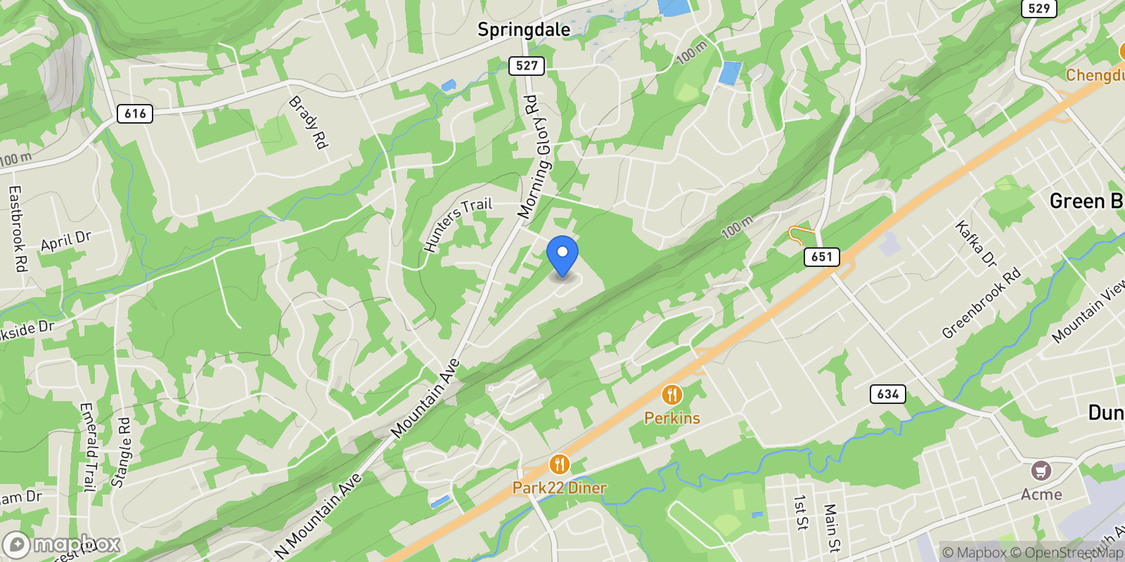 Map showing 4 Harlow Pointe Cove, Green Brook Twp., NJ, 08812, USA, Green Brook Township, New Jersey, United States.
