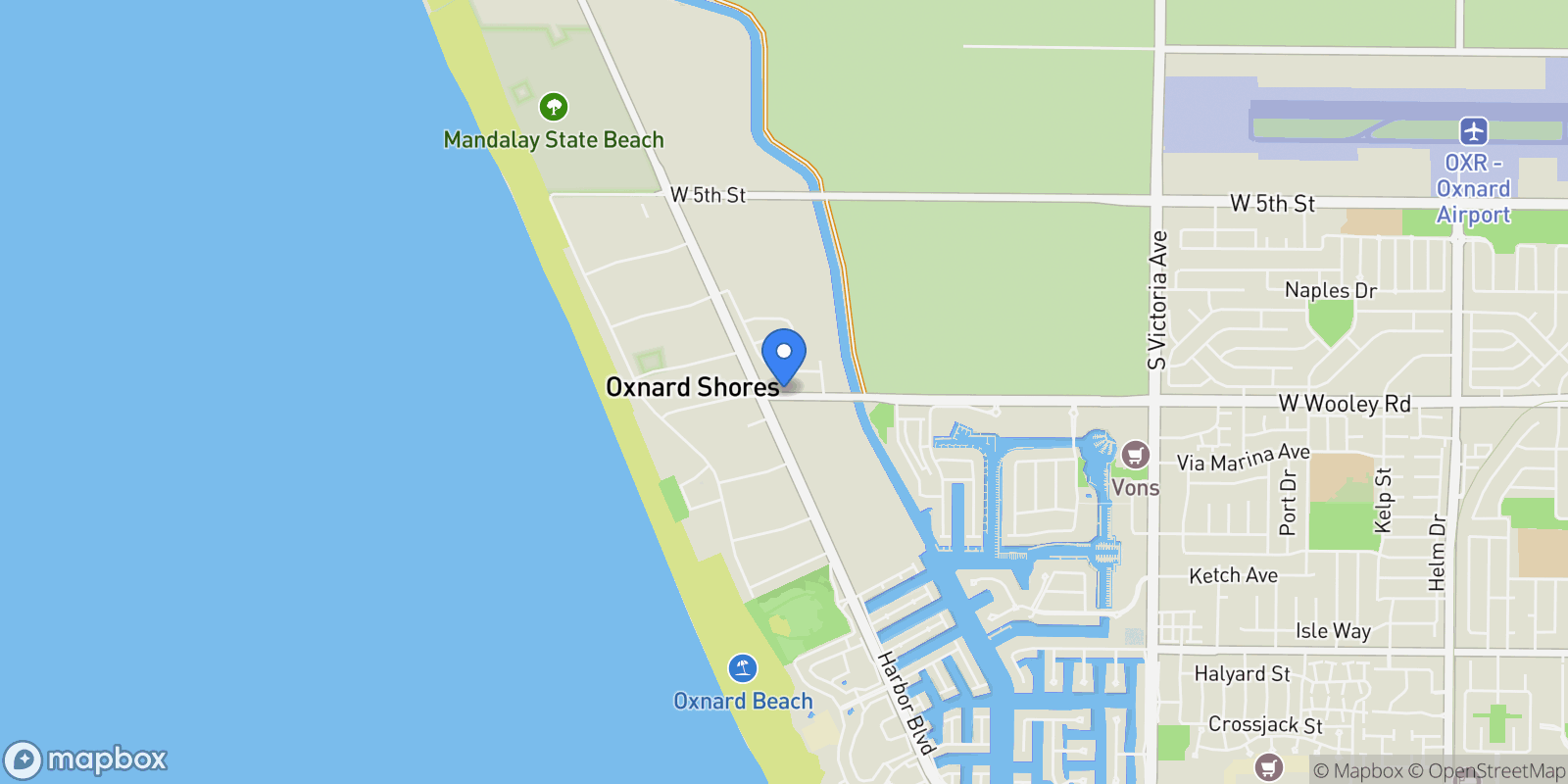 Map showing 1095 Canal Street , Oxnard, CA 93035, Oxnard, California, United States.