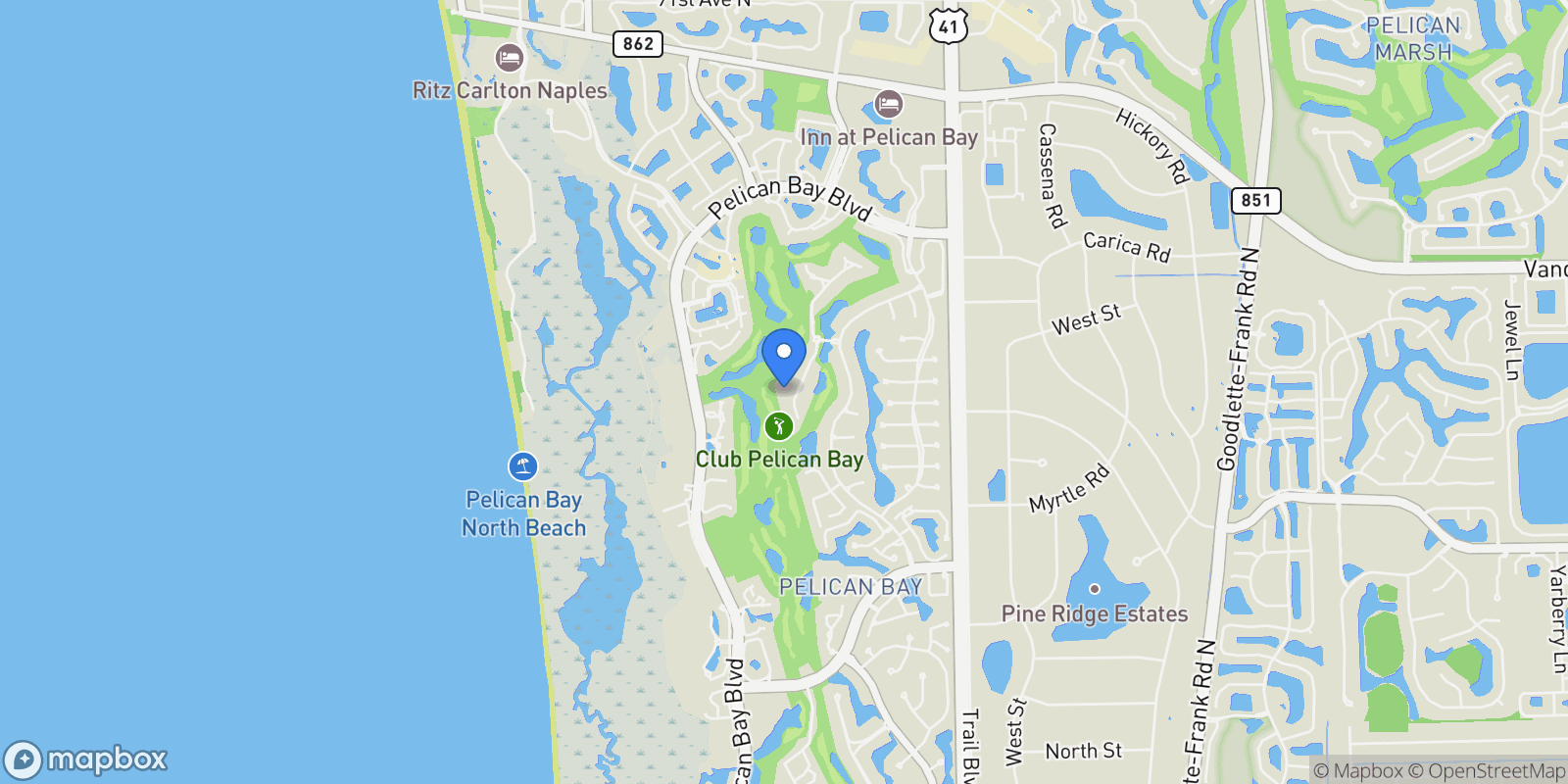 Map showing 6955 Verde WAY, Naples, FL, 34108, USA, Naples, Florida, United States.