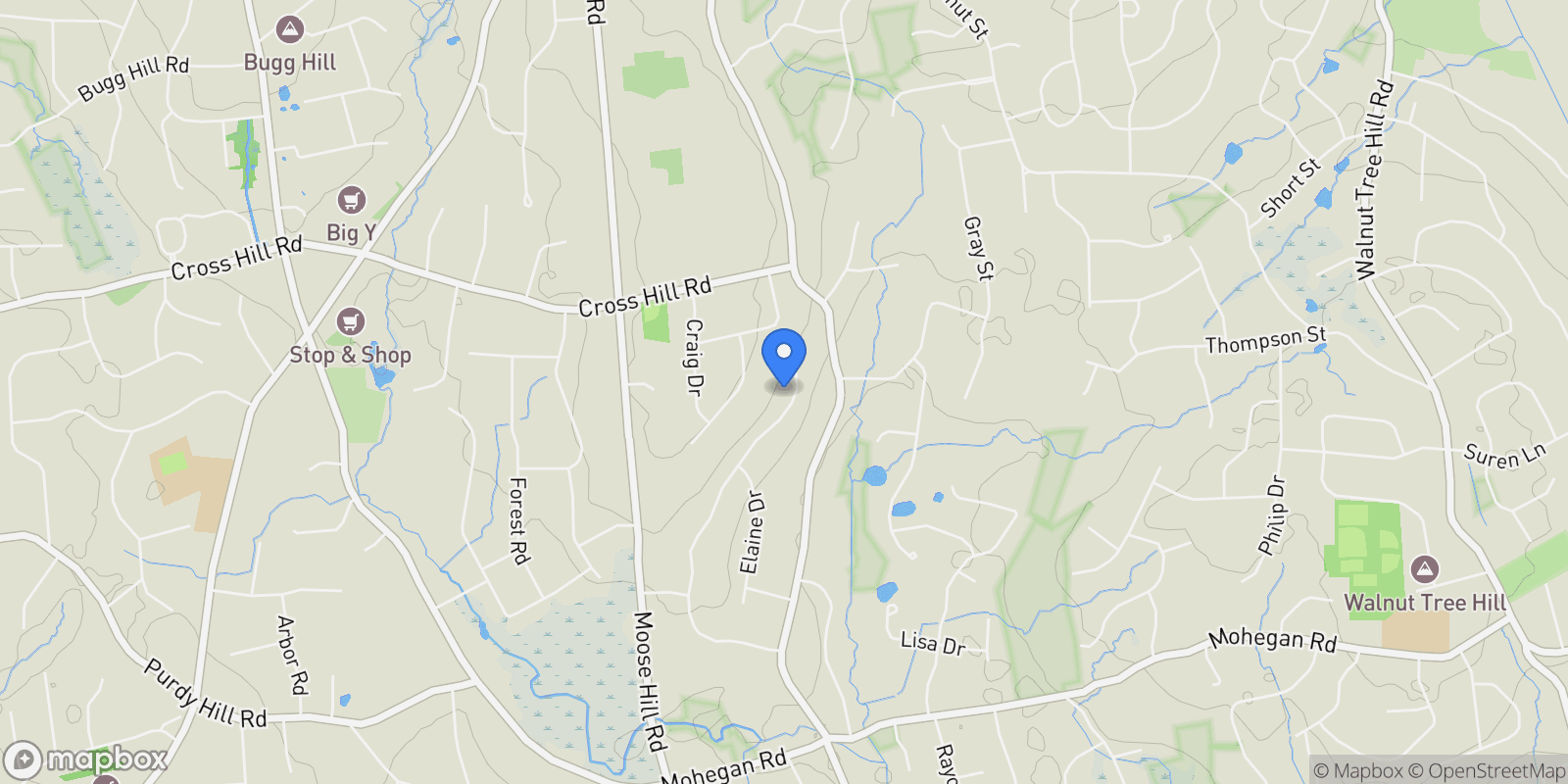 Map showing 137 Greenwood Lane, Monroe, CT 06468, Monroe, Connecticut, United States.