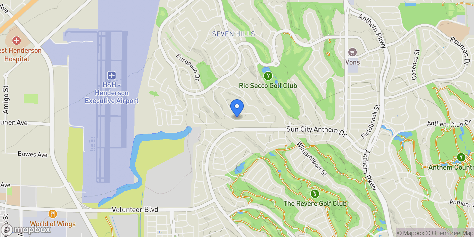 Map showing 1662 Ravanusa Drive, Henderson, NV 89052, Henderson, Nevada, United States.