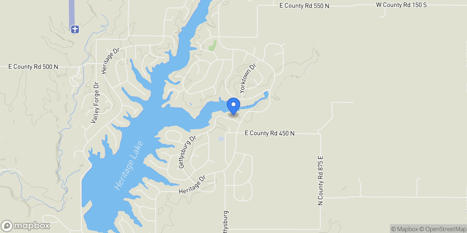 Map showing 171 Gettysburg, Coatesville, IN 46121, Coatesville, Indiana, United States.