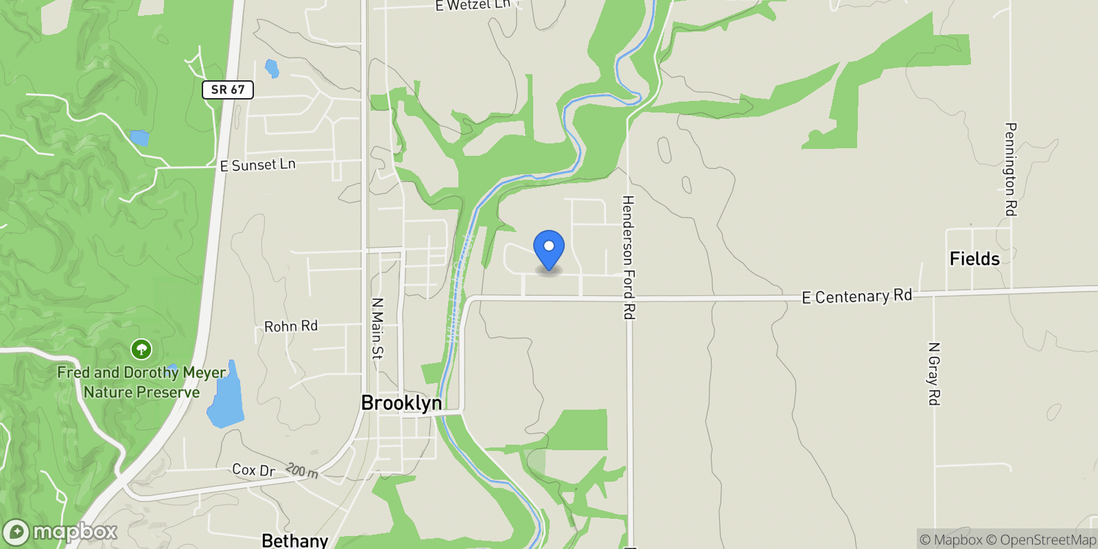 Map showing 0 Whitetail Ridge Lot 3, Mooresville, IN 46158, Mooresville, Indiana, United States.