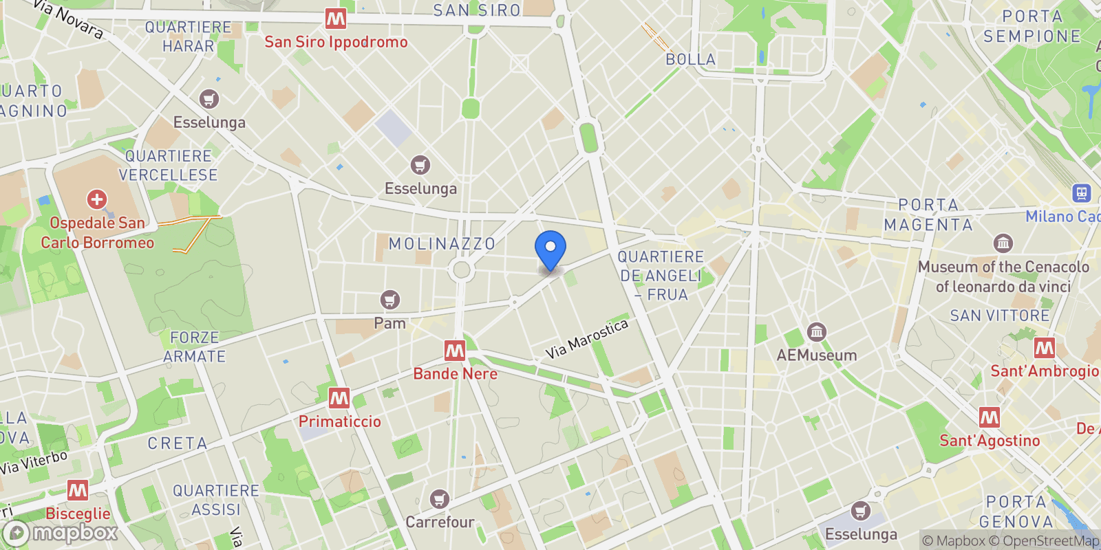 Map showing Piazzale Gambara, 20146 Milano MI, Italy, Milan, Lombardy, Italy.