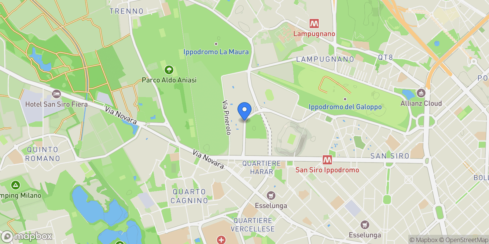 Map showing Via Federico Tesio, Milano MI, Italy, Milan, Lombardy, Italy.