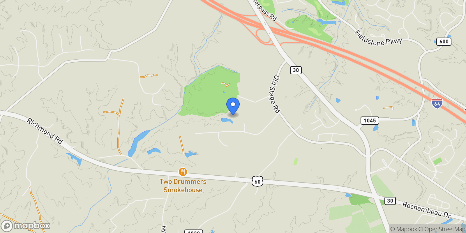 Map showing 8908 Thomas Higgs Court, Toano, VA 23168, Toano, Virginia, United States.
