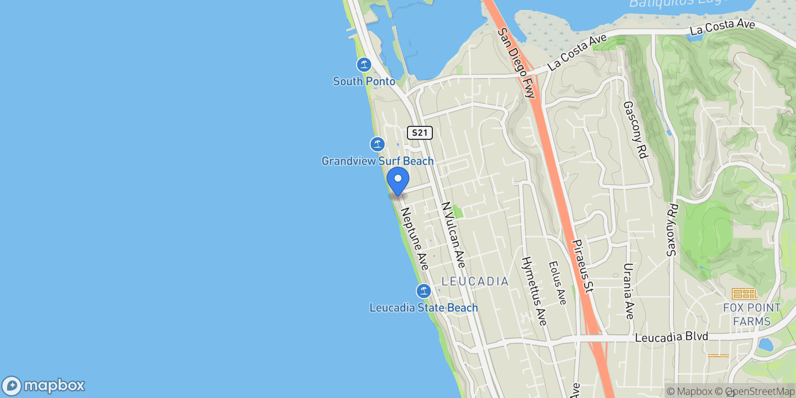 Map showing 1630 Neptune Avenue , Encinitas, CA 92024, Encinitas, California, United States.