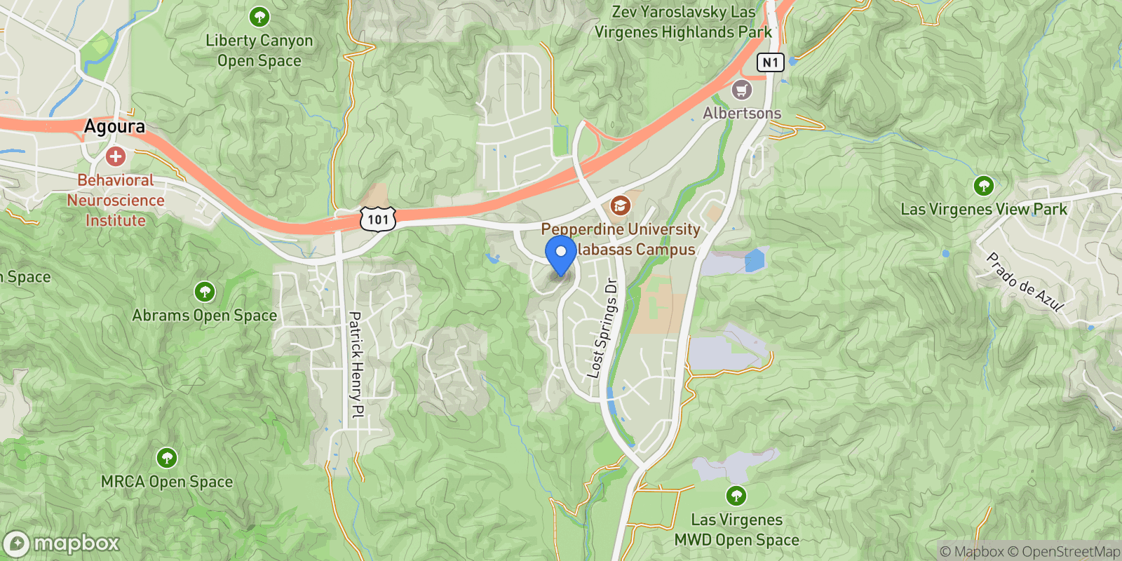 Map showing 4229 Via Mira Monte , Agoura Hills, CA 91301, Agoura Hills, California, United States.