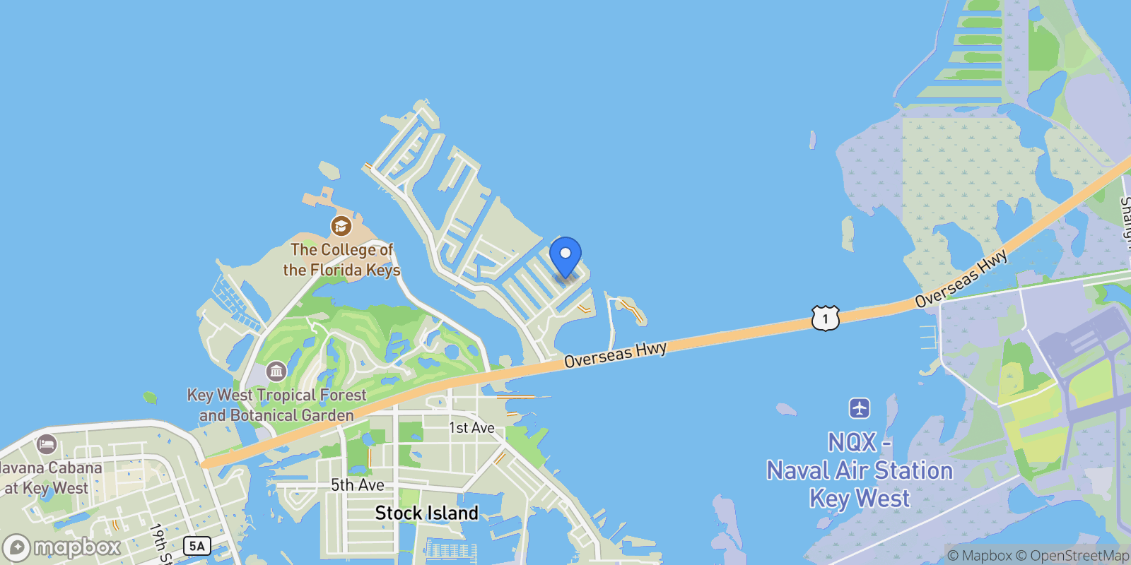 Map showing 3 Aster Terrace, Key Haven, FL 33040, Key West, Florida, United States.