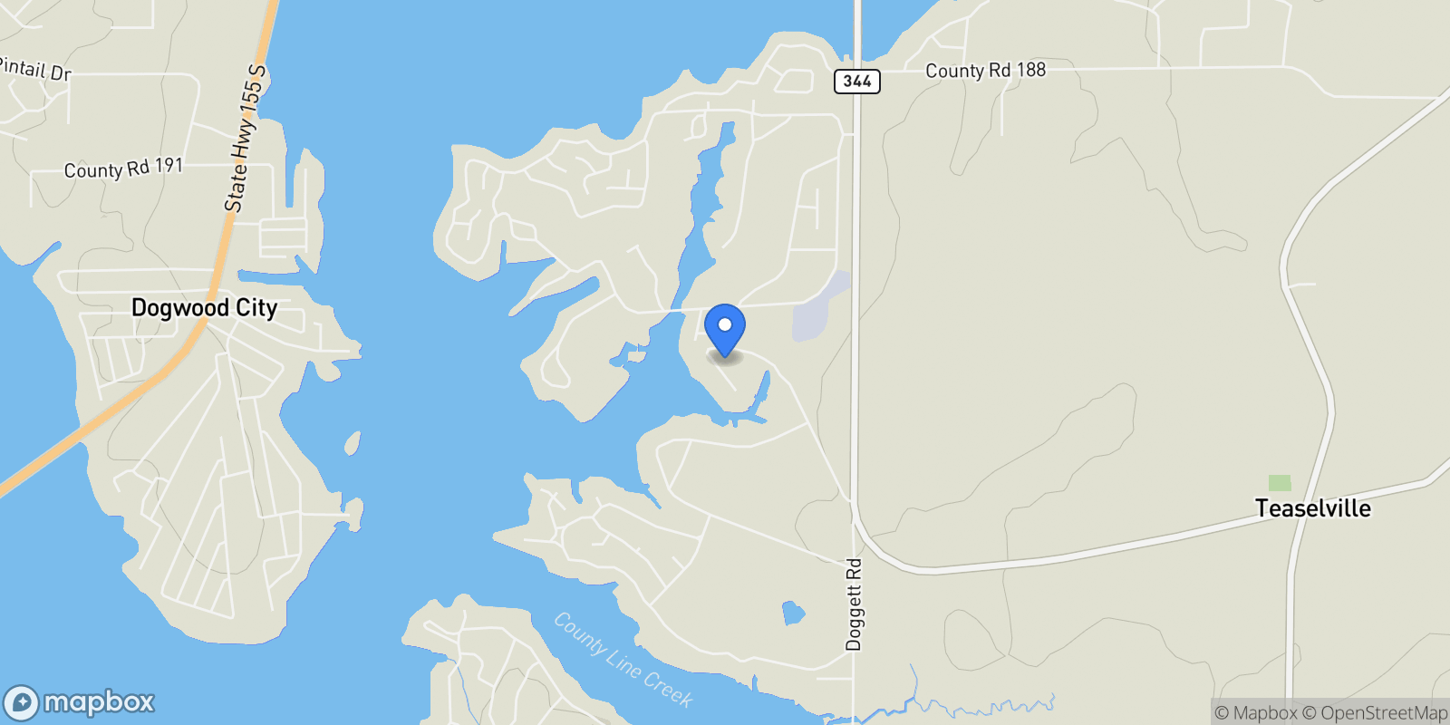 Map showing 22227 Mallards Cove Court, Bullard, Texas, United States.