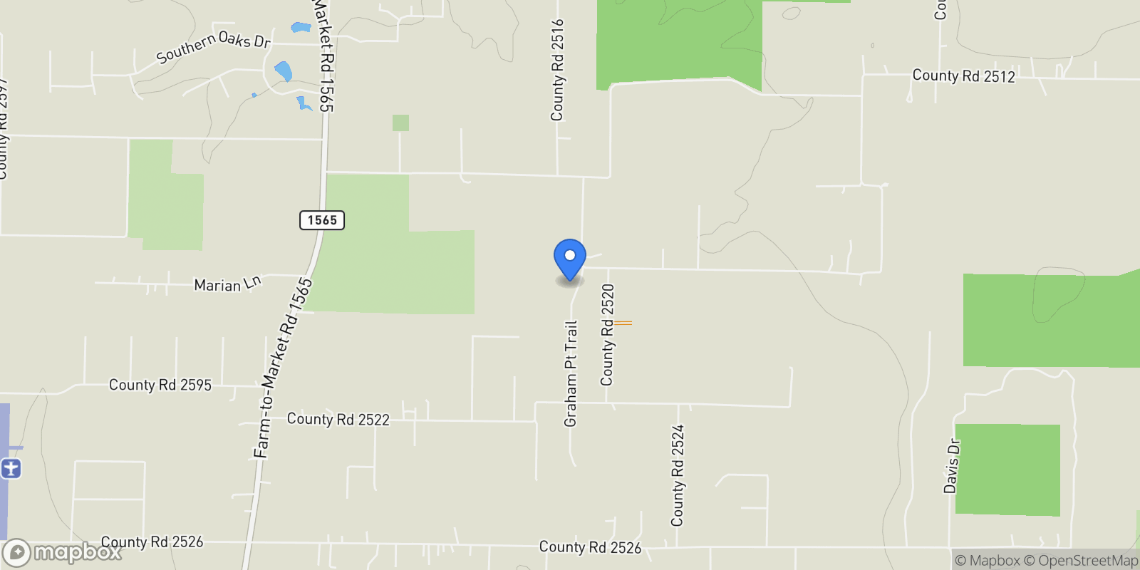 Map showing 6162 Graham Point, Royse City, Texas, United States.
