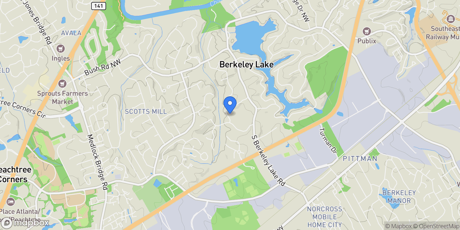 Map showing Duluth, Georgia, United States.