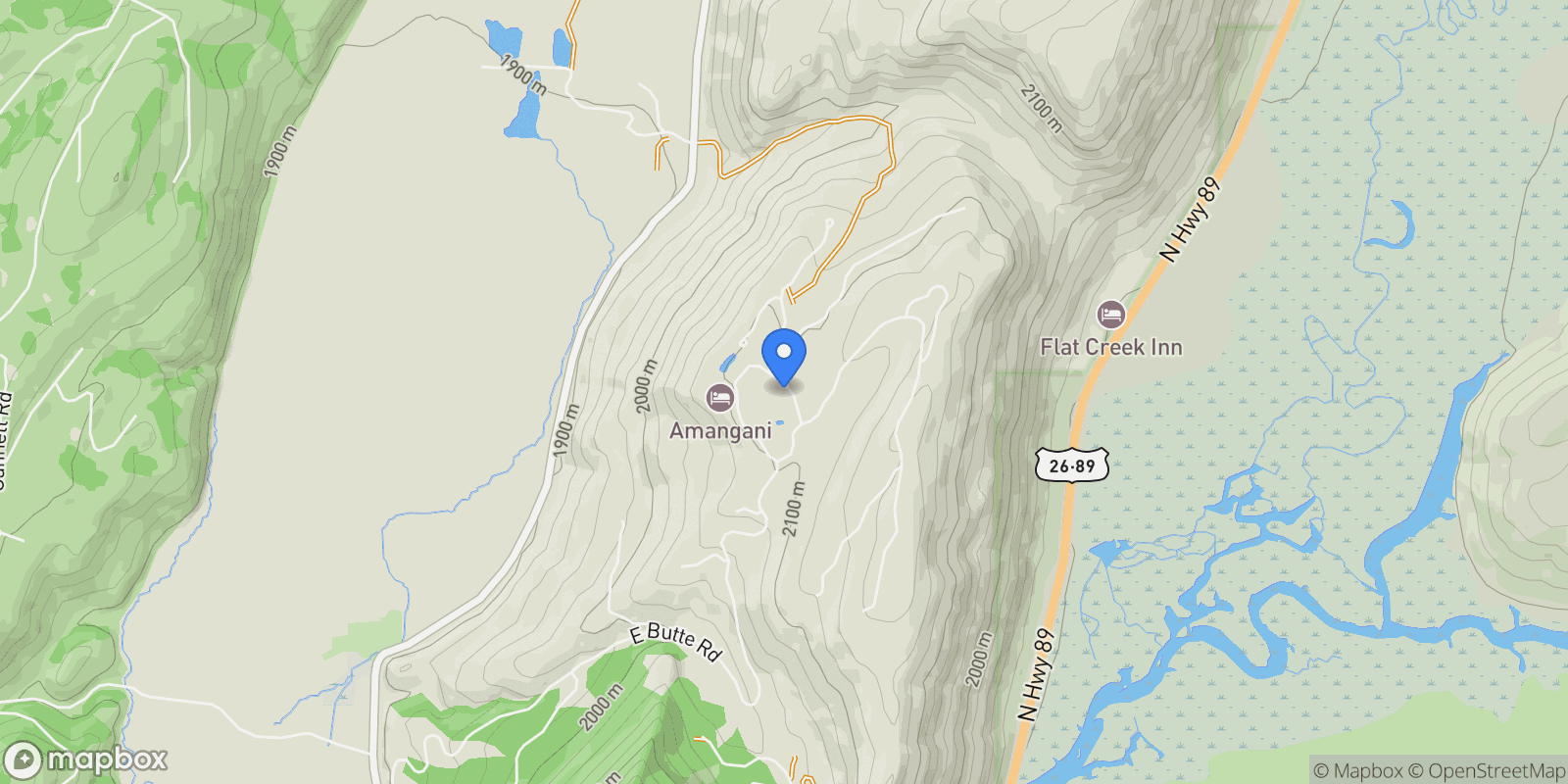 Map showing 475 W OSKIE Drive, Jackson, WY 83001, Jackson, Wyoming, United States.