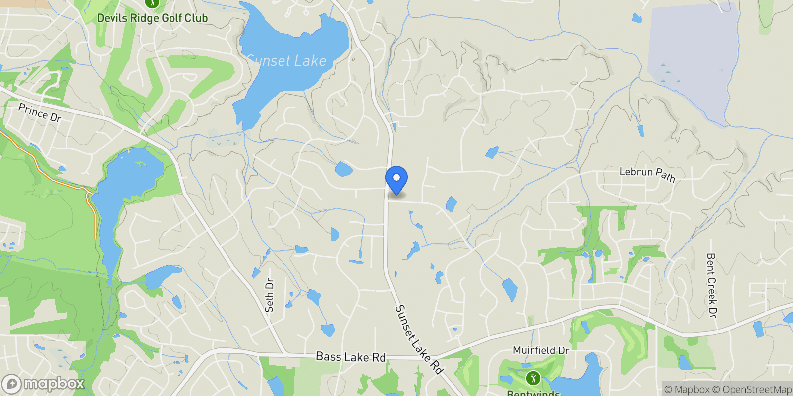 Map showing 4917 Sunset Stream Drive, Fuquay Varina, NC 27526, Fuquay-Varina, North Carolina, United States.