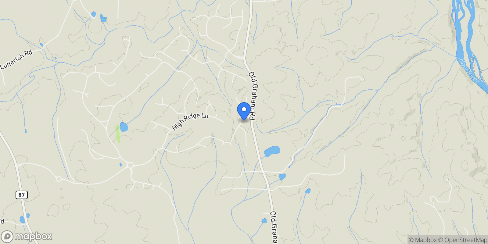Map showing 121 Chapel Ridge Drive, Pittsboro, NC 27312, Pittsboro, North Carolina, United States.