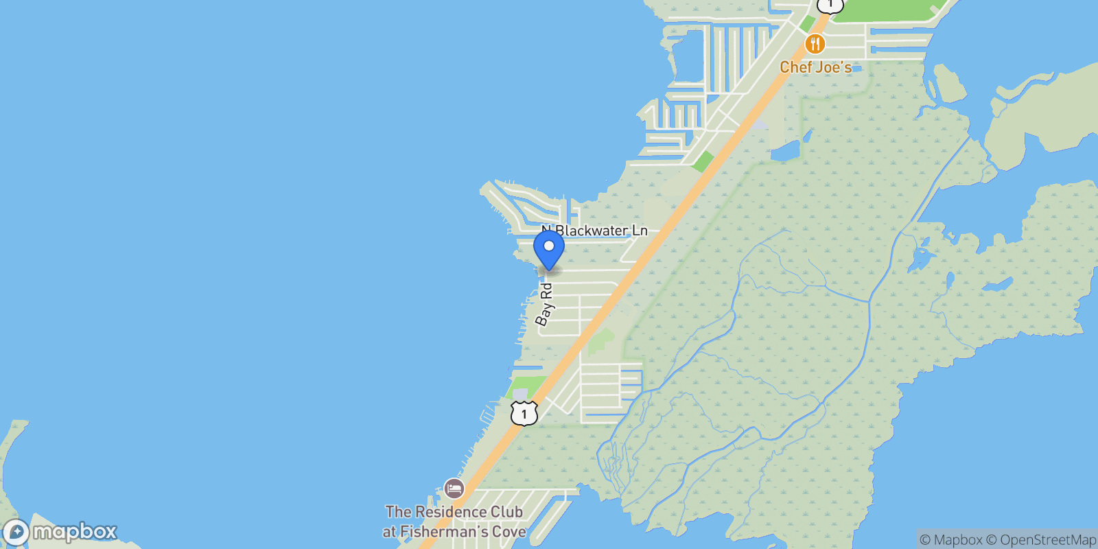 Map showing 65 Tarpon Avenue, Key Largo, Florida, United States.