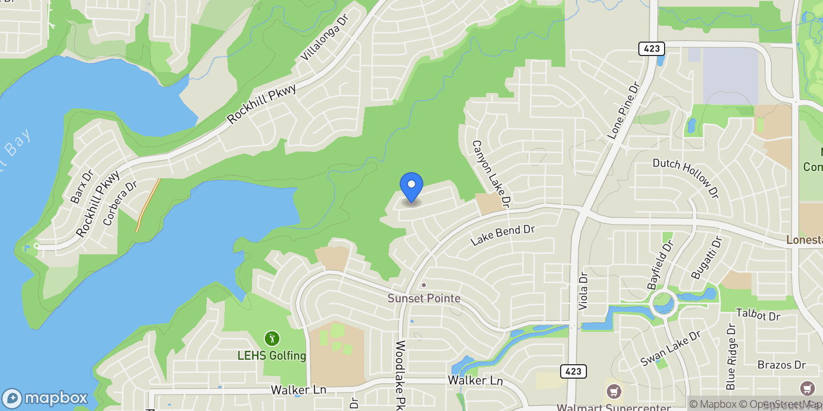Map showing 2217 Gulfstream Drive, Little Elm, Texas, United States.